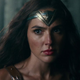Wonder Woman, wary for battle.